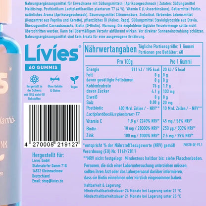 Livies Postbiotics Gummies