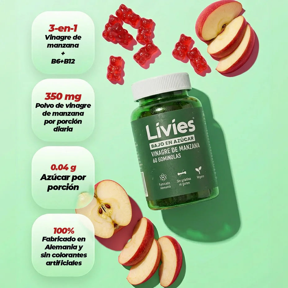 Livies Gominolas de vinagre de manzana